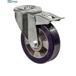 Колеса поворотные Серия 59 Norma с отверстием и тормозом